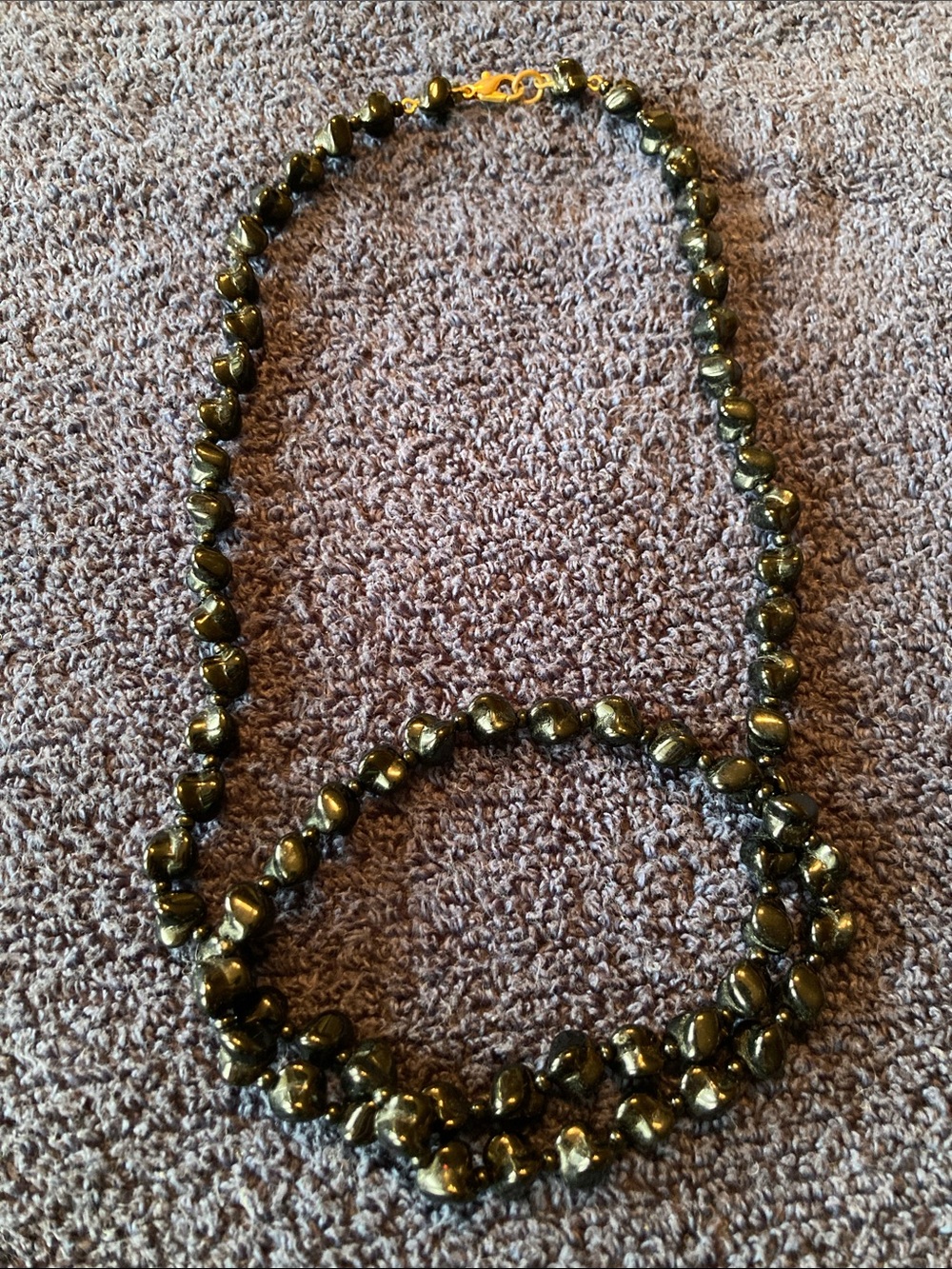 Gorgeous Black Stone Beaded Necklace Boho Style